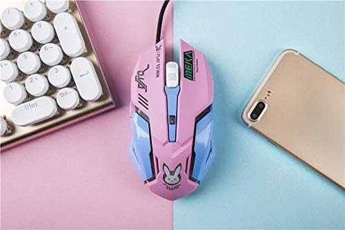 OW Mouse Breathing LED Backlit Gaming Mouse Genji Reaper Wired USB Computer Mouse for PC& Mac E-Sports Gamers