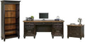 Pemberly Row Set of 3 Fully Assembled Office Desk & Filing Cabinet & Bookcase