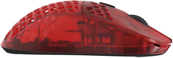 G-Wolves HTX ACE Wireless Gaming Mouse (Honeycomb, Ruby Red)