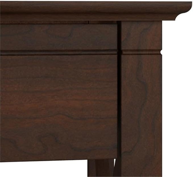 Pemberly Row 60W L Shaped Desk with 2 Drawer Lateral File Cabinet, Durable Corner Desk and Filing Cabinet, Coastal Farmhouse Style Home Office Furniture Set, X Pattern Accents, 157.7 lbs