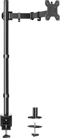 HUANUO Single Monitor Arm with 39 inch Extra-Tall Pole, Adjustable Computer Desk Mount for 13–32 inch Screens and up to 38 inch Ultrawide Screens, Hold 22 lbs, Monitor Stand with C-Clamp & Grommt Base