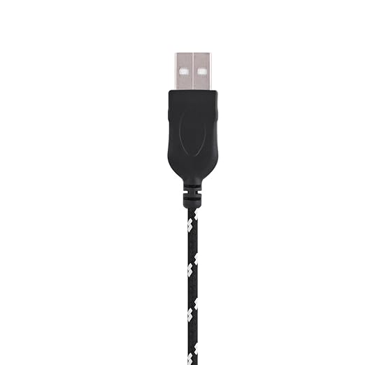 Richer-R 2.2 Meters USB Mouse Lines Wire Mice Cable Replacement Part Repair Accessory for Steelseries kana Mouse(Black+White)