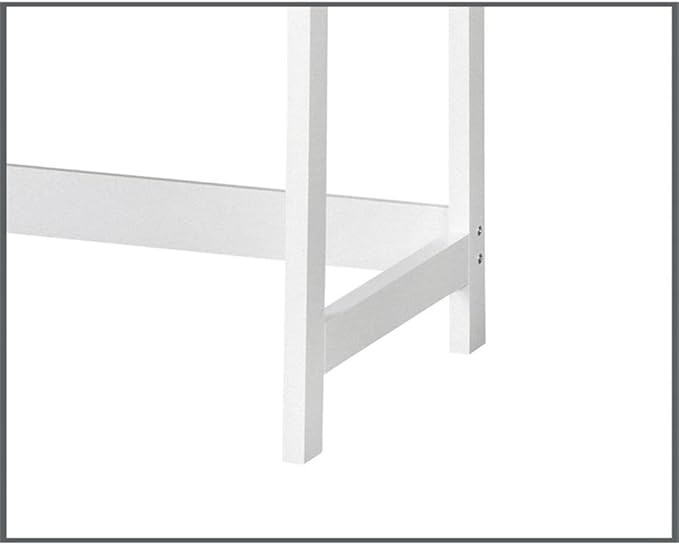 Pemberly Row Set of 2 47" Writing Desk & Lateral File Cabinet in White/Gray Oak