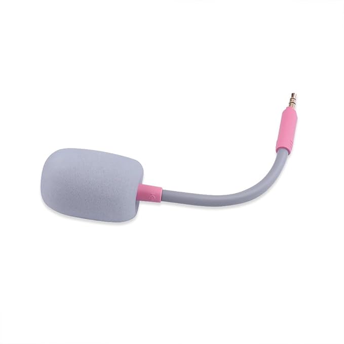 Barracuda X Mic Replacement for Razer Barracuda X Wireless Gaming Headphone,3.5mm Detachable Gaming Microphone Boom (Pink)
