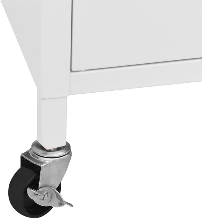 Industry Style,Storage Cabinet,Office Cabinet,Bookcase,Sideboard,File Cabinet,Multifunctional Cabinet,Storage Furniture,for Home,Living Room,Apartment,Office, White 23.6"x13.8"x19.3" Steel