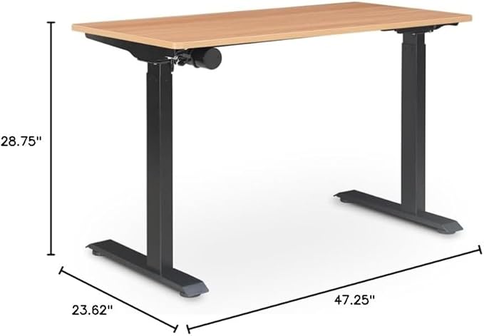 Home Square 2-Piece Set with Adjustable Standing Desk and Executive Office Chair