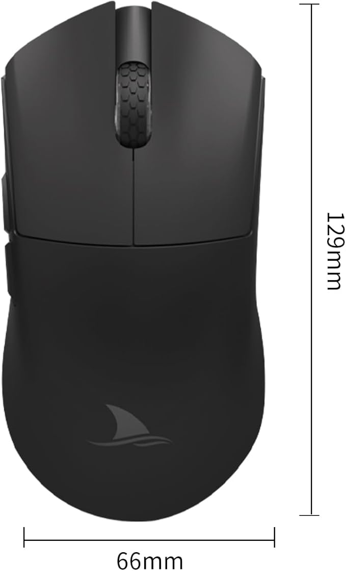 Darmoshark M3 Pro Wireless Gaming Mouse,Tri-Mode 2.4G/USB-C/Bluetooth Mouse Up to 26KDPI,PAW3395 Optical Sensor Lightweight 55g,8 programmable Button 500MAh Battery Life,Computer Mouse for Laptop-P