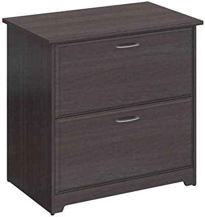 Home Square 2 Piece Office Set with L Shape Desk and Filing Cabinet in Heather Gray