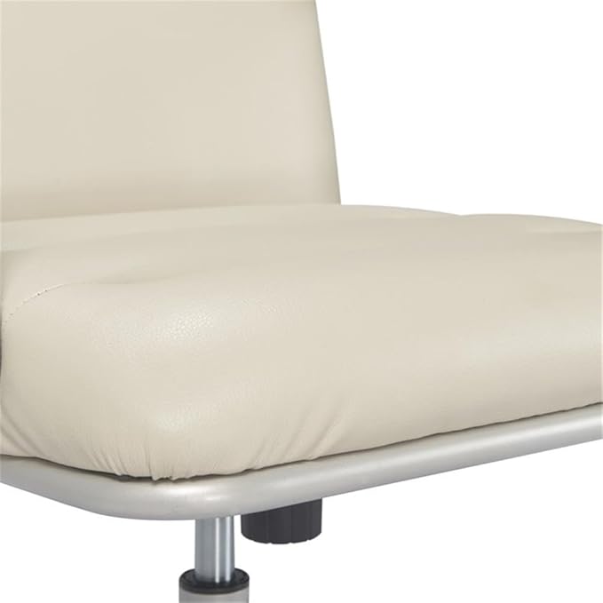 Home Square 2-Piece Set with Leather Desk Chair and Writing Desk