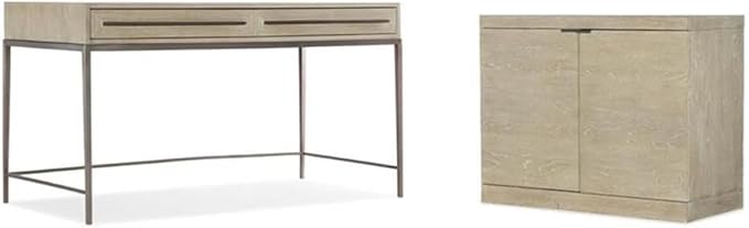 BOWERY HILL Home Office Set of Filing Cabinet and Writing Desk in Terrain