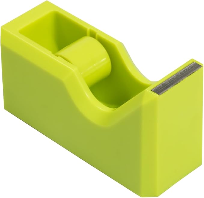 JAM PAPER Colorful Desk Tape Dispensers - Green - 3/Pack