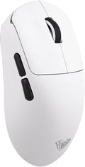 MechLands AULA SC800 Gaming Mouse with Adjustable 26,000 DPI, PAW3395 Sensor, 8000 Polling Rate, Dual-Mode Wireless Lightweight Mouse, Ultra-Precise & Durable for Gaming & Esports & Office Use (White)
