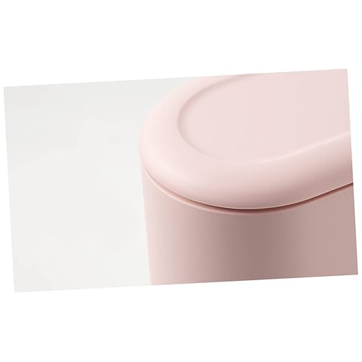 Modern Pressed Slim Mini Desktop Trash Can Table Waste Bin Cover for Office Home