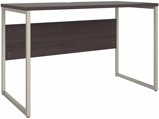 Pemberly Row Set of 2 Lateral File Cabinet & Computer Table Desk in Storm Gray