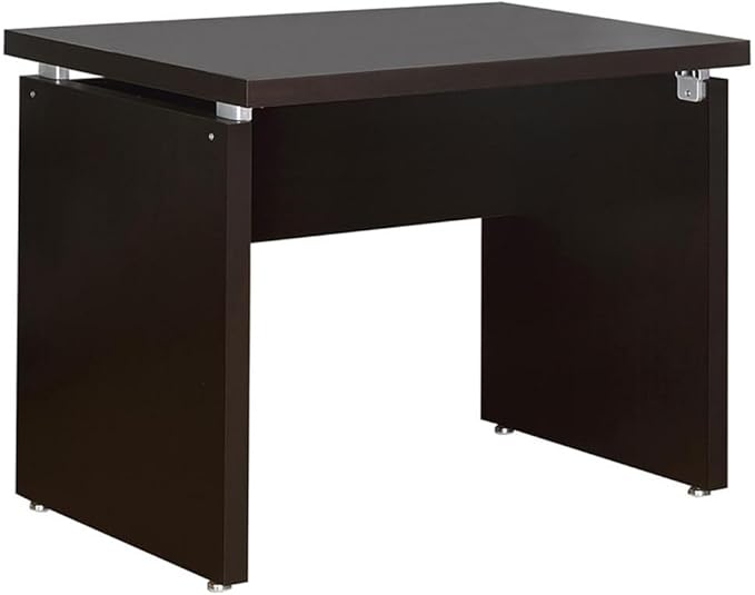 Pemberly Row 2-Piece Wood Home Office Set, L-Shape Desk and Filing Cabinet, 82.75" W x 67" D x 30.75" H, Cappuccino Finish, MDF Construction, Slide-Out Keyboard Tray, 3-Drawer Storage