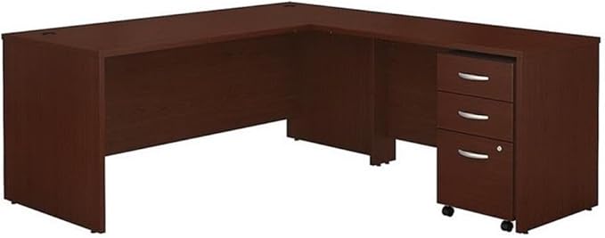 Bush Business Furniture Studio C 72W Computer Desk with Wire Management and Modesty Panel in Black Walnut, Professional Table for Home Office and Corporate Office