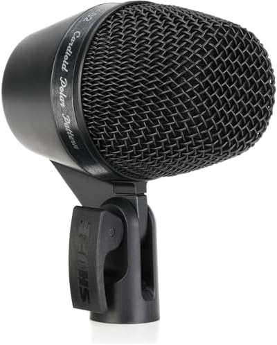 Shure PGA52 Dynamic Microphone - Swivel-Mount Kick-Drum with Cardioid Pick-up Pattern, No Cable (PGA52-LC)