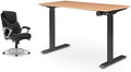 Home Square 2-Piece Set with Adjustable Standing Desk and Executive Office Chair