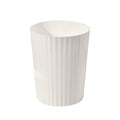 Small Platic 2 Gallon Trash Can - Compact Wastebin for Bathroom, Kitchen, Office, Home Use - Beige