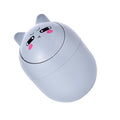 GLEAVI 1pc Slim Desktop Trash Can Cute Basket for Desk Dresser Tabletop Storage Lid