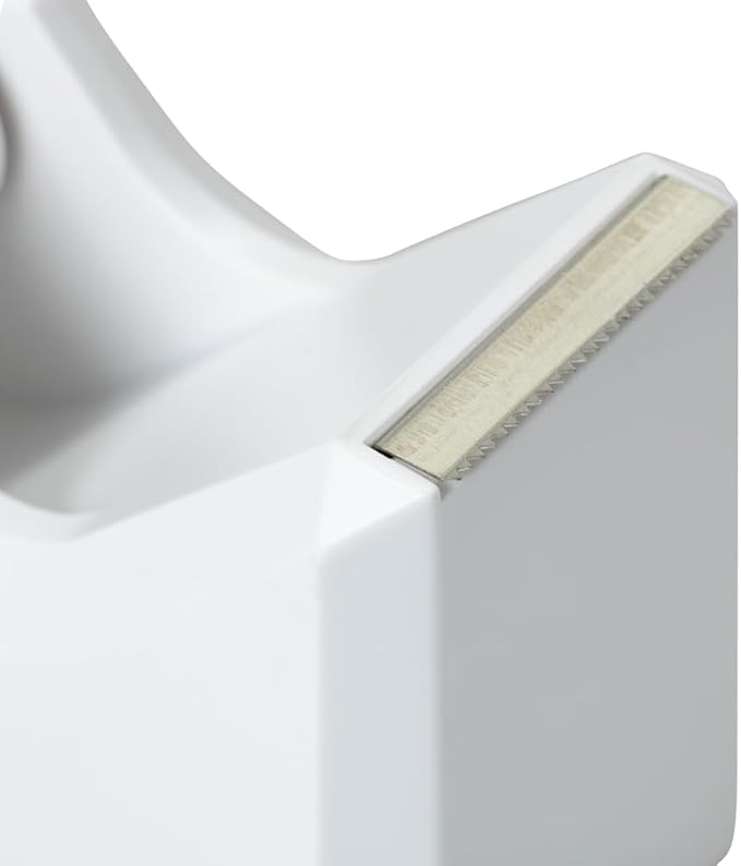JAM PAPER Colorful Desk Tape Dispensers - White - 3/Pack
