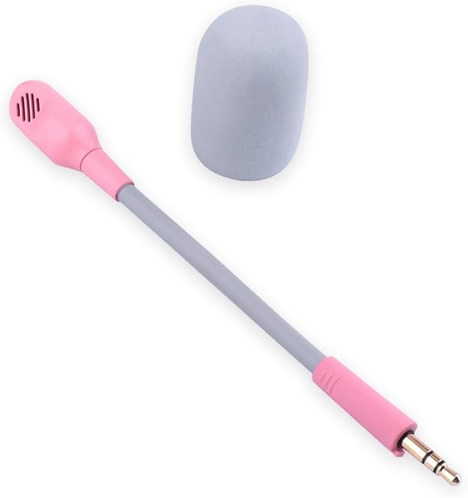 Barracuda X Mic Replacement for Razer Barracuda X Wireless Gaming Headphone,3.5mm Detachable Gaming Microphone Boom (Pink)