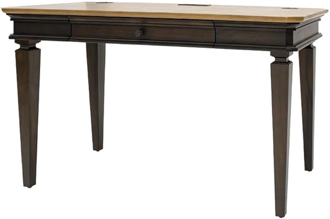 Pemberly Row Set of 3 Executive Desk w/Power Center & Filing Cabinet & Bookcase