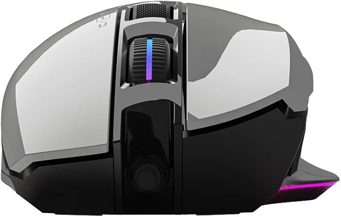 Bloody Gaming W70 Max Gaming Mouse 10,000 CPI 250 IPS RGB Gaming Mouse Panda White