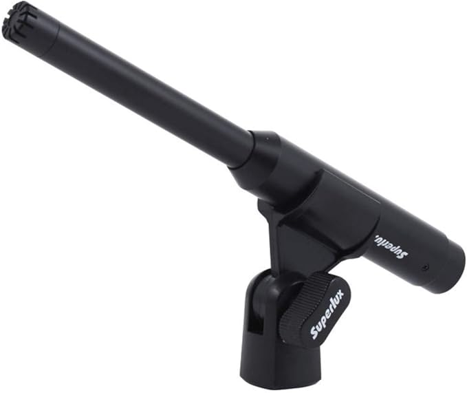 Superlux ECM999 Measurement Microphone, Omnidirectional Condenser Mic - Precision for Room Calibration, Audio Testing & Sound Analysis. Compatible with RTA Systems, Studio Recording (20Hz-20kHz, XLR)
