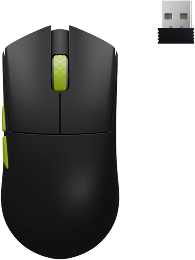 Darmoshark M3SMAX Wireless Gaming Mouse,Tri-Mode 2.4G/USB-C/Bluetooth Mouse Up to 30000DPI,PAW3950 Optical Sensor Lightweight 52g,5 programmable Button,Computer Mouse for Laptop,PC,Windows,Mac(Black)