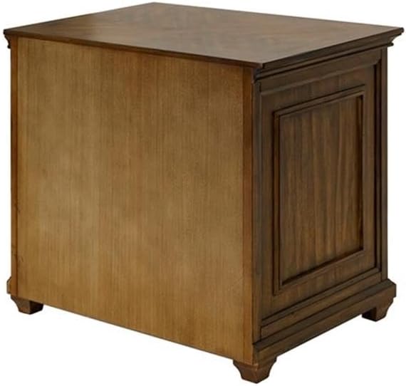 Pemberly Row Set of 3 Fully Assembled Executive Desk & Filing Cabinet & Bookcase
