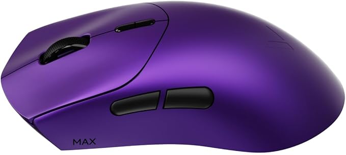 Rapoo VT MAX Lightweight Wireless Gaming Mouse, PAW3950 Ultimate Sensor,750H Battery Life, 8K Polling, 45K DPI, Dual-Mode 2.4G/USB-C, Esports Grade Performance Mouse for PC/Mac (VT7 MAX, Purple)