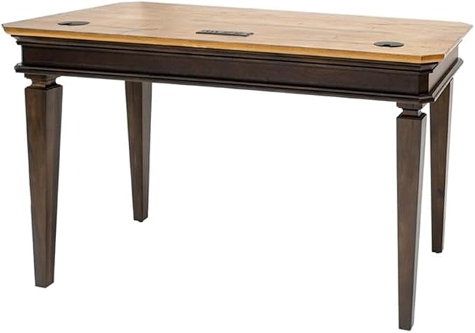Pemberly Row Set of 3 Executive Desk w/Power Center & Filing Cabinet & Bookcase