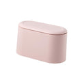 Modern Pressed Slim Mini Desktop Trash Can Table Waste Bin Cover for Office Home