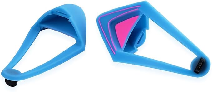 Glow in Dark Silicone Cat Kitty Ears Lovely Fluorescent Cat Ears Compatible for Bose/Razer/HyperX/Corsair/SteelSeries Arctis/Edifier Gaming Headphones (Blue)