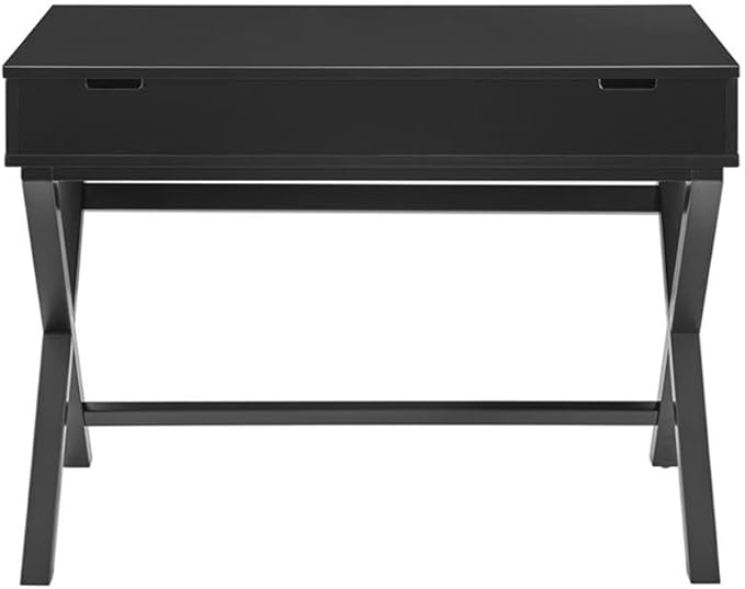 Pemberly Row Set of 2 Lift Top Stand Up Desk with X-Frame Legs & Swivel Chair
