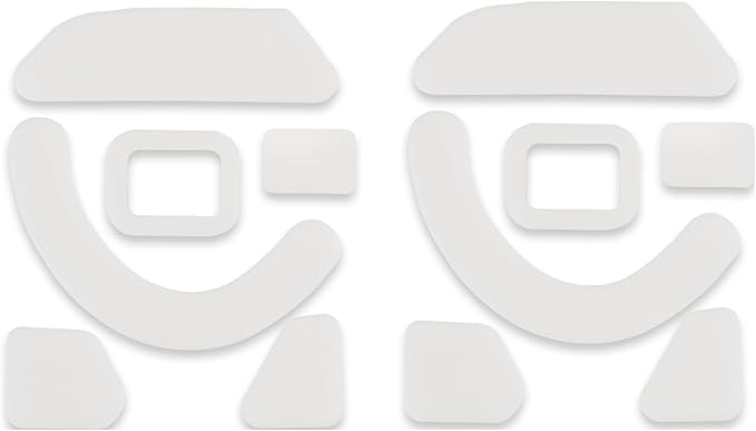 2 Pack V3 X HyperSpee Wireless Esports Gaming Mouse Feet Sliding Stickers, Mice Glass Skates Pad, Replacement Glide Stickers for Smooth Control and Precision on Any Gaming Surface (White PTFE)