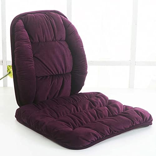 Low Back Pain Relief Large Size Lumbar Support and Nonslip Recliner Chair Seat Pads Cushion Back Rest Lumbar Cushion Pillow for Office,Dinning Desk Chair,Car,Purple
