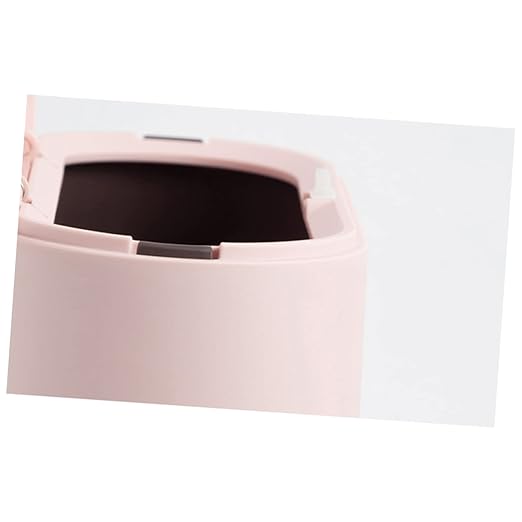 Modern Pressed Slim Mini Desktop Trash Can Table Waste Bin Cover for Office Home