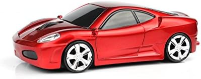 Jinfili Sleep Sport Car Shaped Wireless Computer Mouse Ergonomic Gaming Optical Mouse USB 2.4G Mini Receiver Office Accessories for PC Windows Laptop Notebook Mac