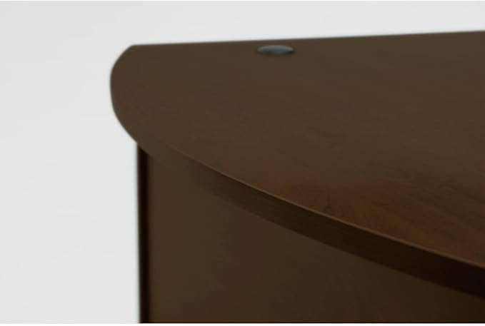 Bush Business Furniture Series C 72W Bowfront RH U-Station with 2-Drawer Lateral File
