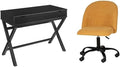 Pemberly Row Set of 2 Lift Top Stand Up Desk with X-Frame Legs & Swivel Chair