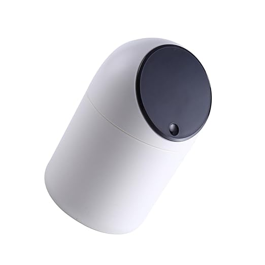 DECHOUS 2 Pcs Desktop Waste Container Black Mini Trash Can Desk Trash Can Simple Chic Design