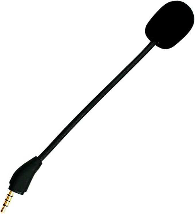 Replacement Game Mic Microphone for Wired Kingston HyperX Cloud III Gaming Headset, Detachable Mic Boom for PC PS5 PS4 Xbox Series X/S, 3.5 mm Jack