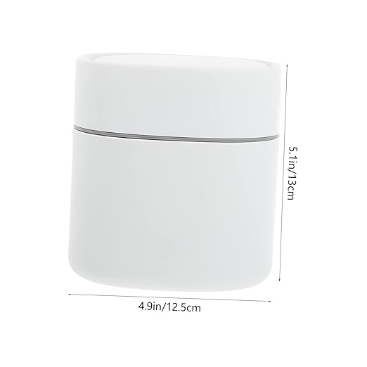 GLEAVI Slim Trash Can Lid Tiny Trash Can for Office Desktop Waste Container Bin