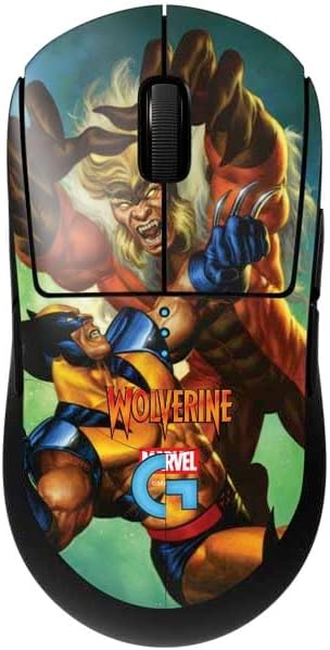 Skinit Decal Other Skin Compatible with G Pro Wireless Gaming Mouse - Officially Licensed Marvel X-Men Wolverine Vs Sabretooth Design