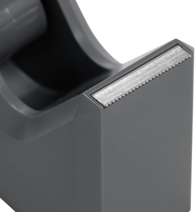 JAM PAPER Colorful Desk Tape Dispensers - Grey - 3/Pack