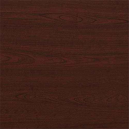Bush Home Cabot L Shaped Desk with Hutch, Corner Desk with Storage for Home Office in Harvest Cherry, 60W L Shaped Computer Desk