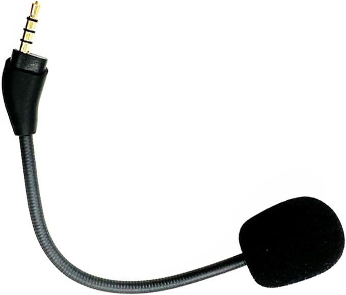 Replacement Game Mic Microphone for Wired Kingston HyperX Cloud III Gaming Headset, Detachable Mic Boom for PC PS5 PS4 Xbox Series X/S, 3.5 mm Jack
