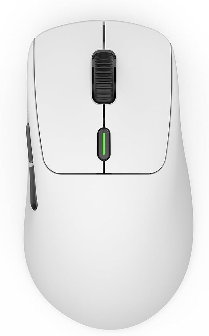 WAIZOWL OGM Pro Mouse 68g Lightweight Wireless Three-Mode Ergonomic Gaming Mice for Pc Gamer Computer PAW3395 Optical Sensor (Black Button)